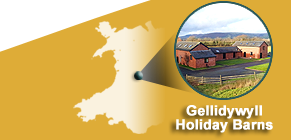 How to get to Gellidywyll Holiday Barns Self Catering Holiday Lettings in Mid Wales near llandinam and Newtown in Powys